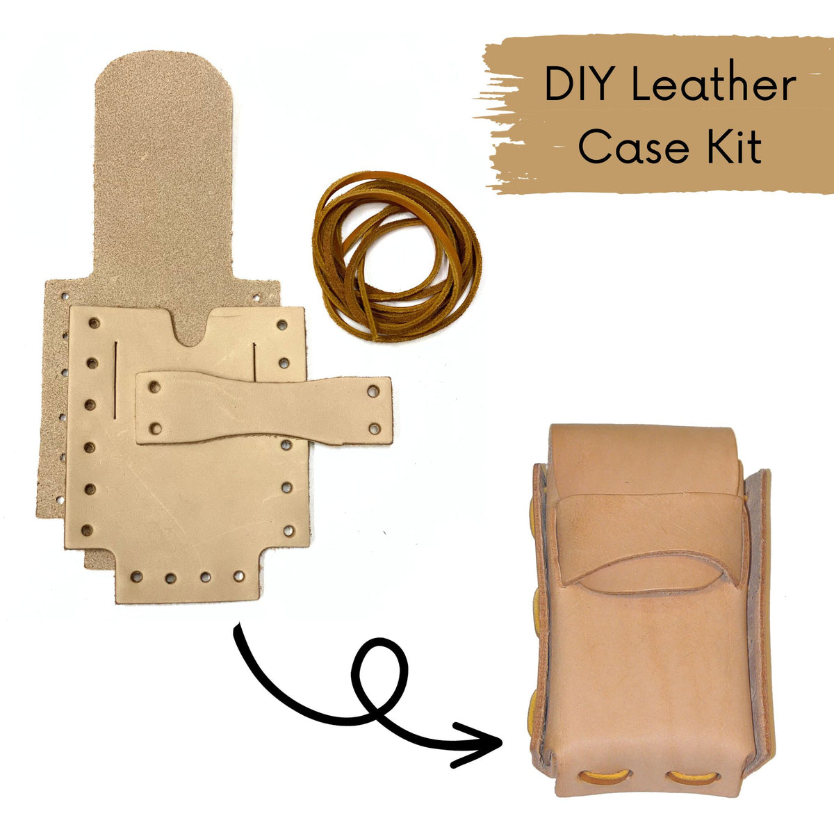 Buy Da Milano Brown Leather Cigarette Case and Lighter Case Gift (Set of 2)  online